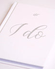 "I Do" Leather Wedding Planner with Silver Foil