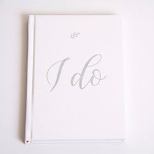 Load image into Gallery viewer, &quot;I Do&quot; Leather Wedding Planner with Silver Foil
