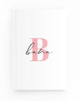 Classy Initial Lined Notebook