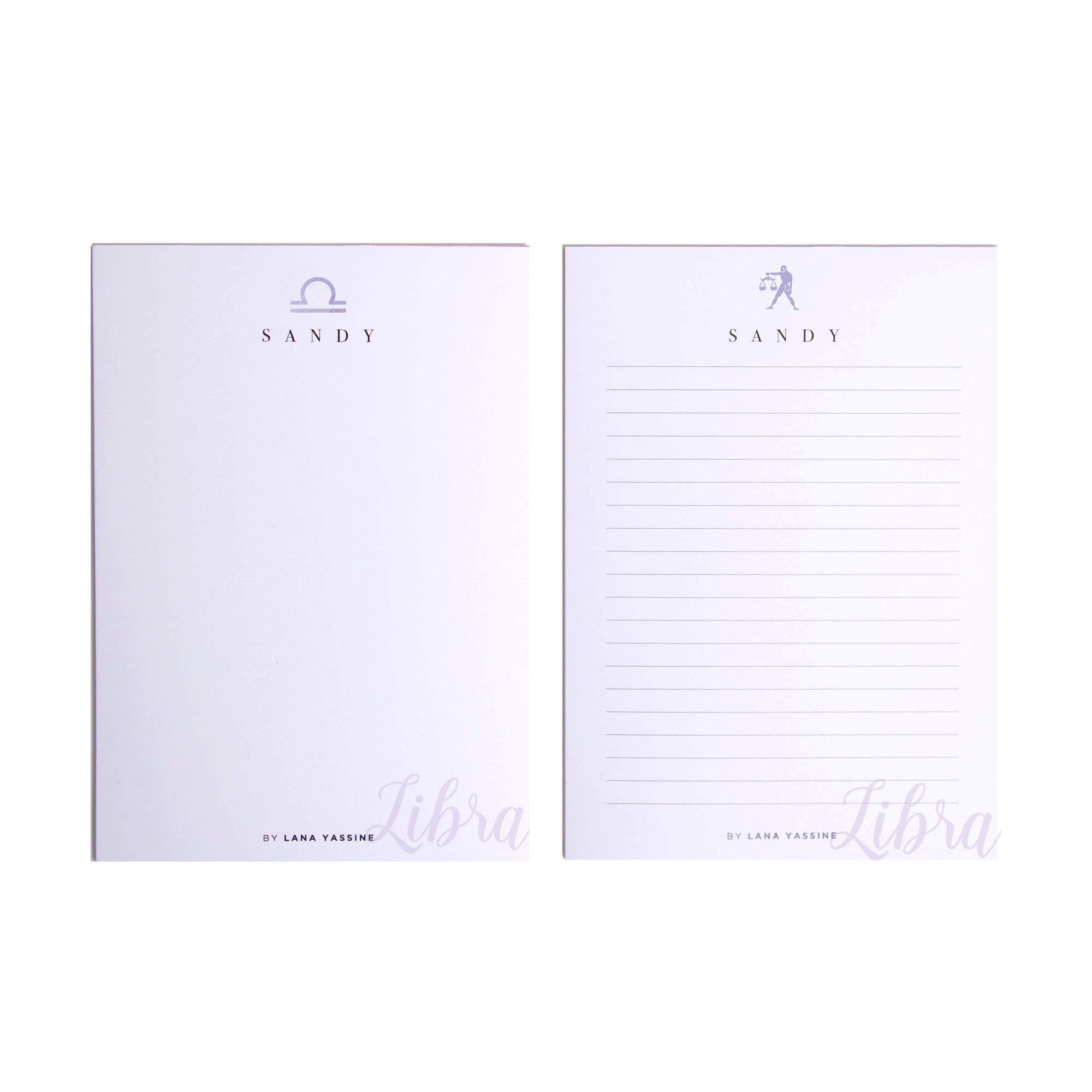 Personalized Zodiac Sign Note Pad - By Lana Yassine