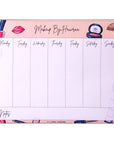 Makeup Weekly Desk Planner - By Lana Yassine