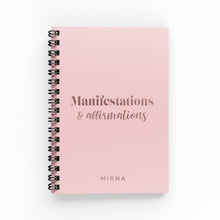 Load image into Gallery viewer, Manifestations &amp; Affirmations A6 Lined Notebook
