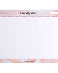 Orange Marble Social Media Desk Planner