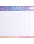 Pastel Clouds Social Media Desk Planner