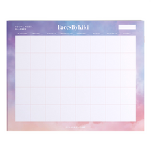 Load image into Gallery viewer, Pastel Clouds Social Media Desk Planner
