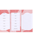 Personalized Pink Planner & Note Pad - By Lana Yassine