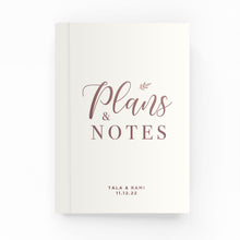 Load image into Gallery viewer, Wedding Plans &amp; Notes Lined Notebook
