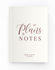 Wedding Plans & Notes Lined Notebook