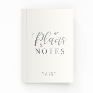 Wedding Plans & Notes Lined Notebook
