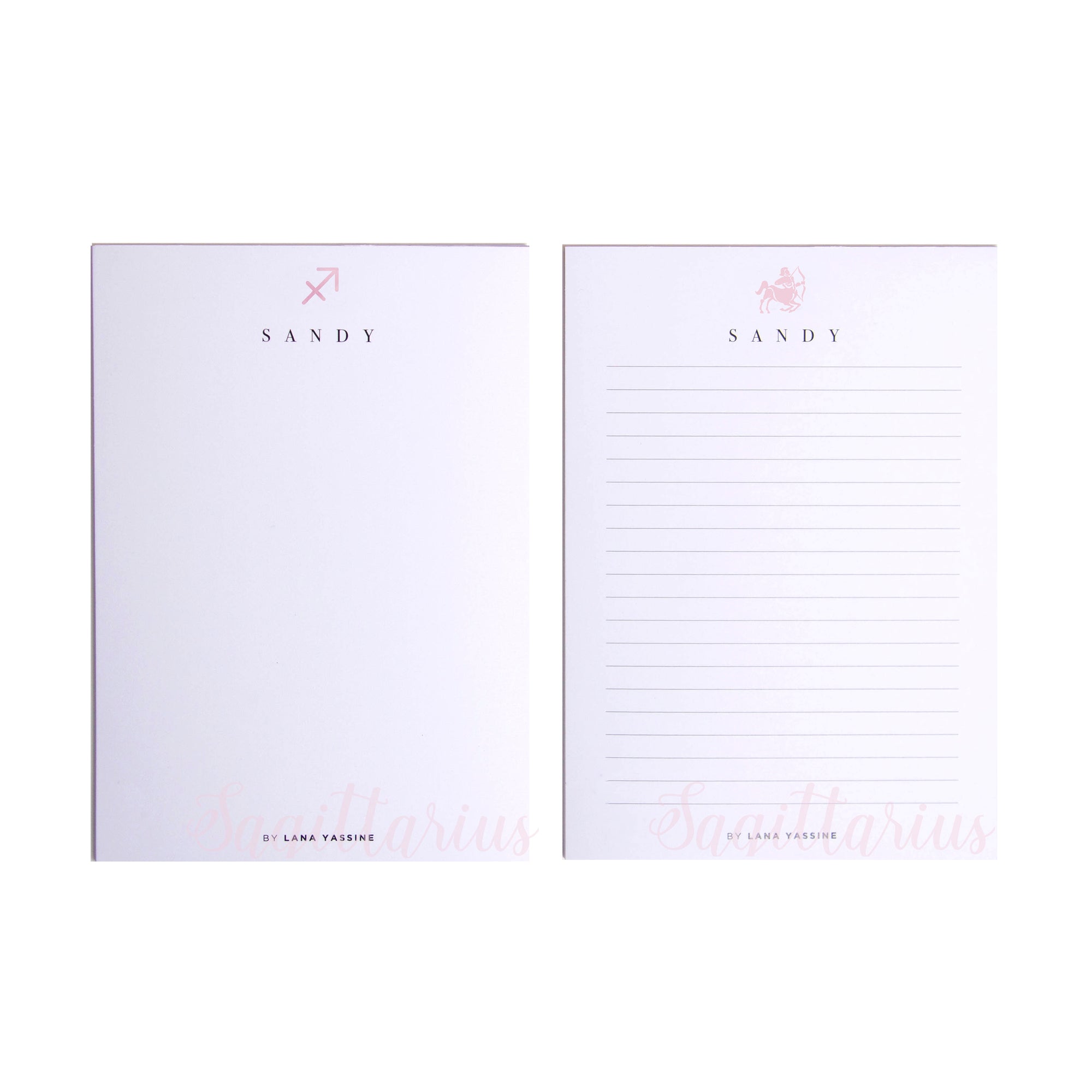 Personalized Zodiac Sign Note Pad - By Lana Yassine