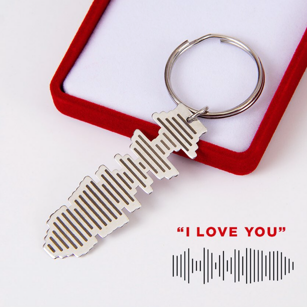 Our Little Secret Sound Wave Keychain - By Lana Yassine