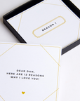 Black & Gold Reasons Why I Love You Box - By Lana Yassine