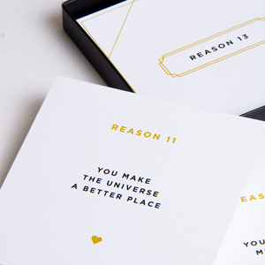 Black & Gold Reasons Why I Love You Box - By Lana Yassine