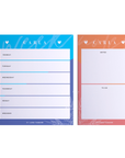 Personalized MultiColor Weekly Planner & Note Pad - By Lana Yassine