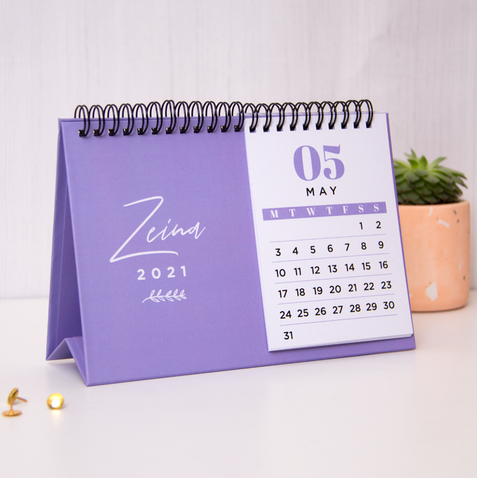Any Name Desk Calendar - By Lana Yassine