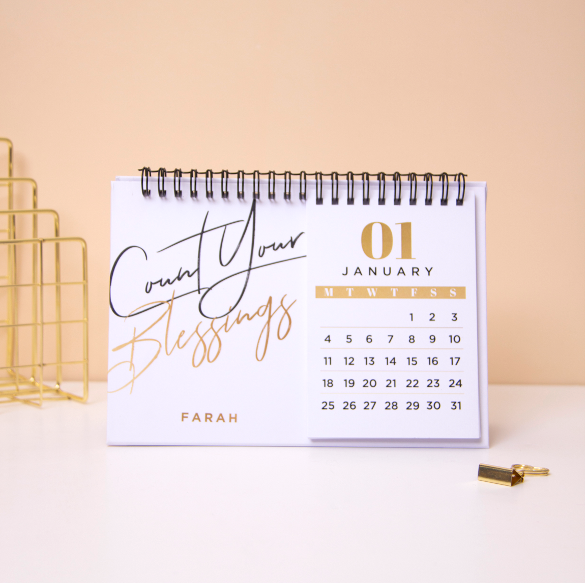 Count Your Blessings Desk Calendar - By Lana Yassine