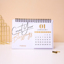 Load image into Gallery viewer, Count Your Blessings Desk Calendar - By Lana Yassine

