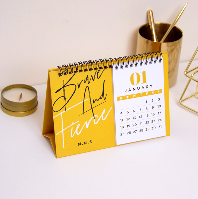 Brave & Fierce Desk Calendar - By Lana Yassine