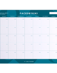 Colorful Social Media Desk Planner