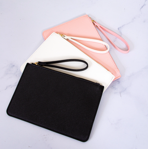 White Leather Pouch