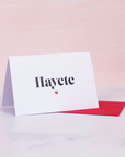 "Hayete" Mini Greeting Card