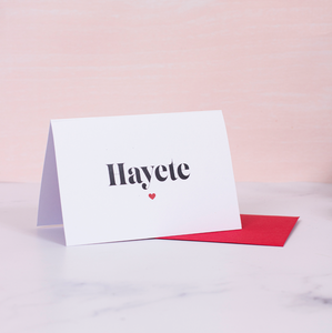"Hayete" Mini Greeting Card