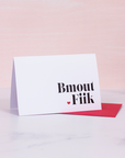 "Bmout Fik" Mini Greeting Card