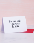 "Tourner La Tête" Mini Greeting Card