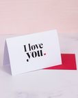 "I Love You" Mini Greeting Card