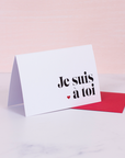 "Je Suis À Toi" Mini Greeting Card