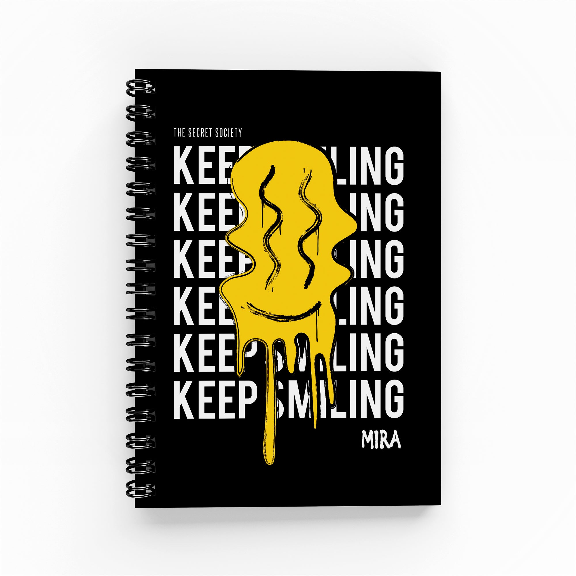 Keep Smiling Lined Notebook | The Secret Society