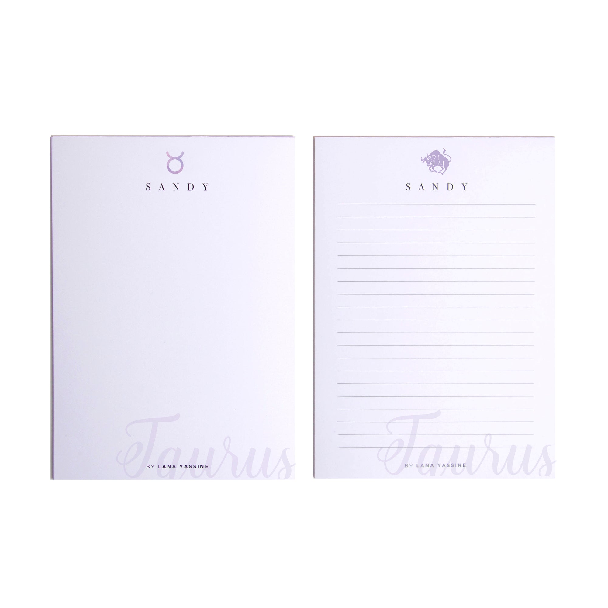 Personalized Zodiac Sign Note Pad - By Lana Yassine