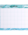 Turquoise Marble Social Media Desk Planner