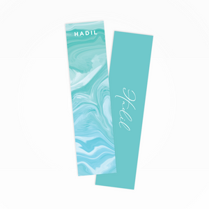 Turquoise Marble Bookmarks - By Lana Yassine