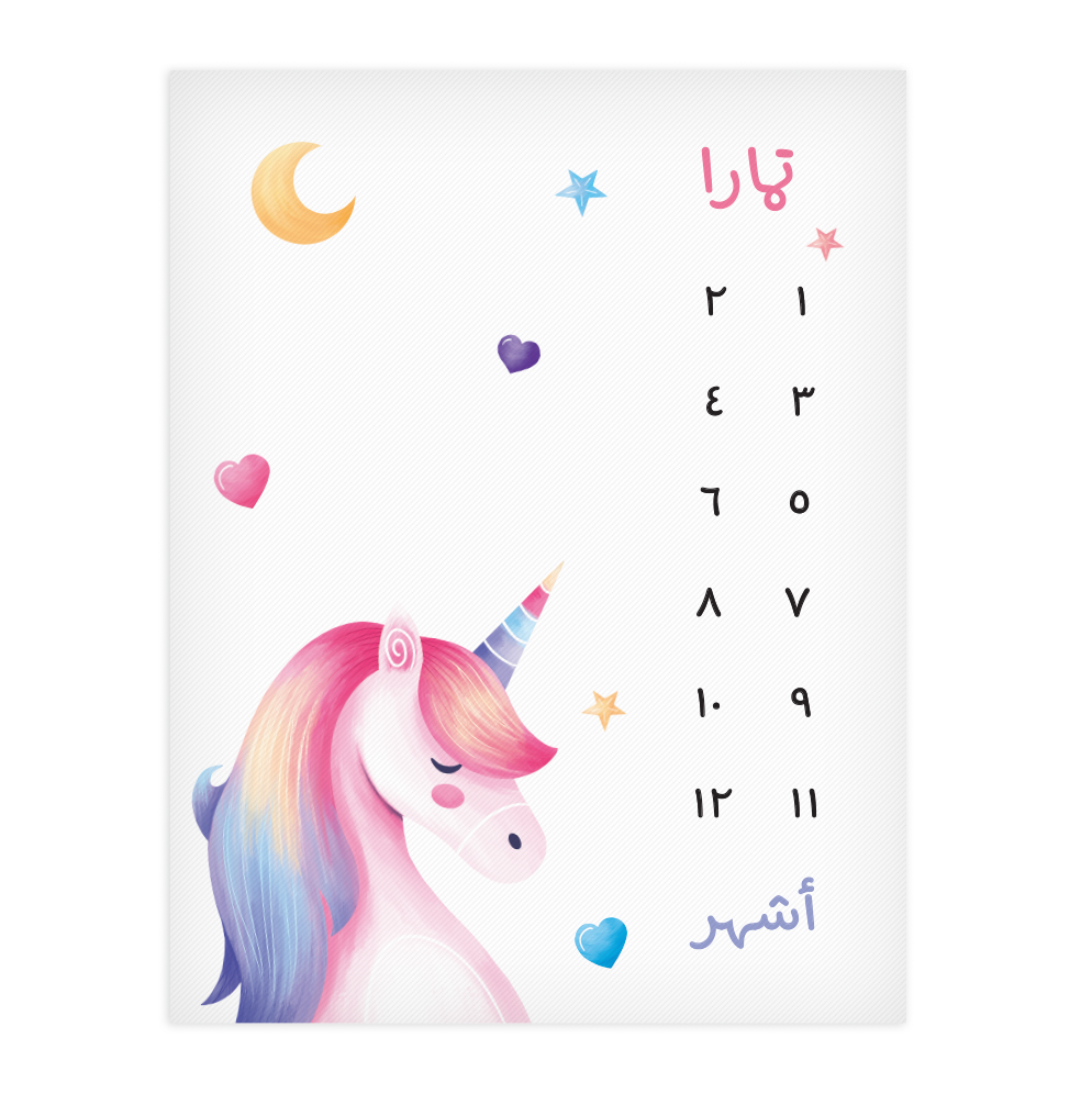 بطانية مايلستون وحيد القرن - By Lana Yassine