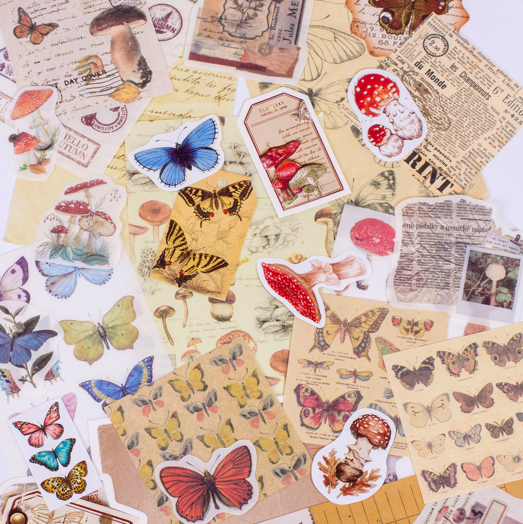 Vintage Butterflies Journaling Kit