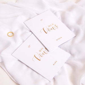 His & Her Vows Lined Notebook