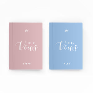 His & Her Vows Lined Notebook