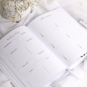 "I Do" Leather Wedding Planner with Silver Foil