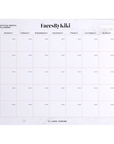 White Marble Social Media Desk Planner