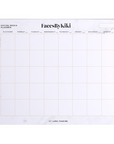 White Marble Social Media Desk Planner