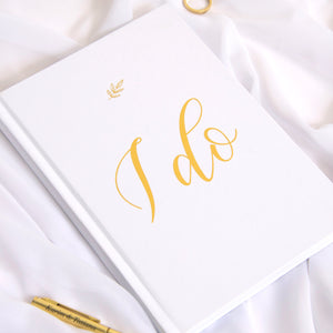 "I Do" Wedding Planner with Gold Foil