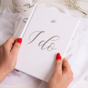 "I Do" Wedding Planner with Silver Foil