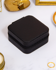 Black Leather Jewelry Box