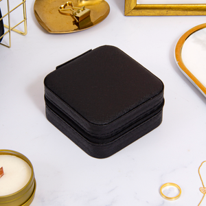 Black Leather Jewelry Box