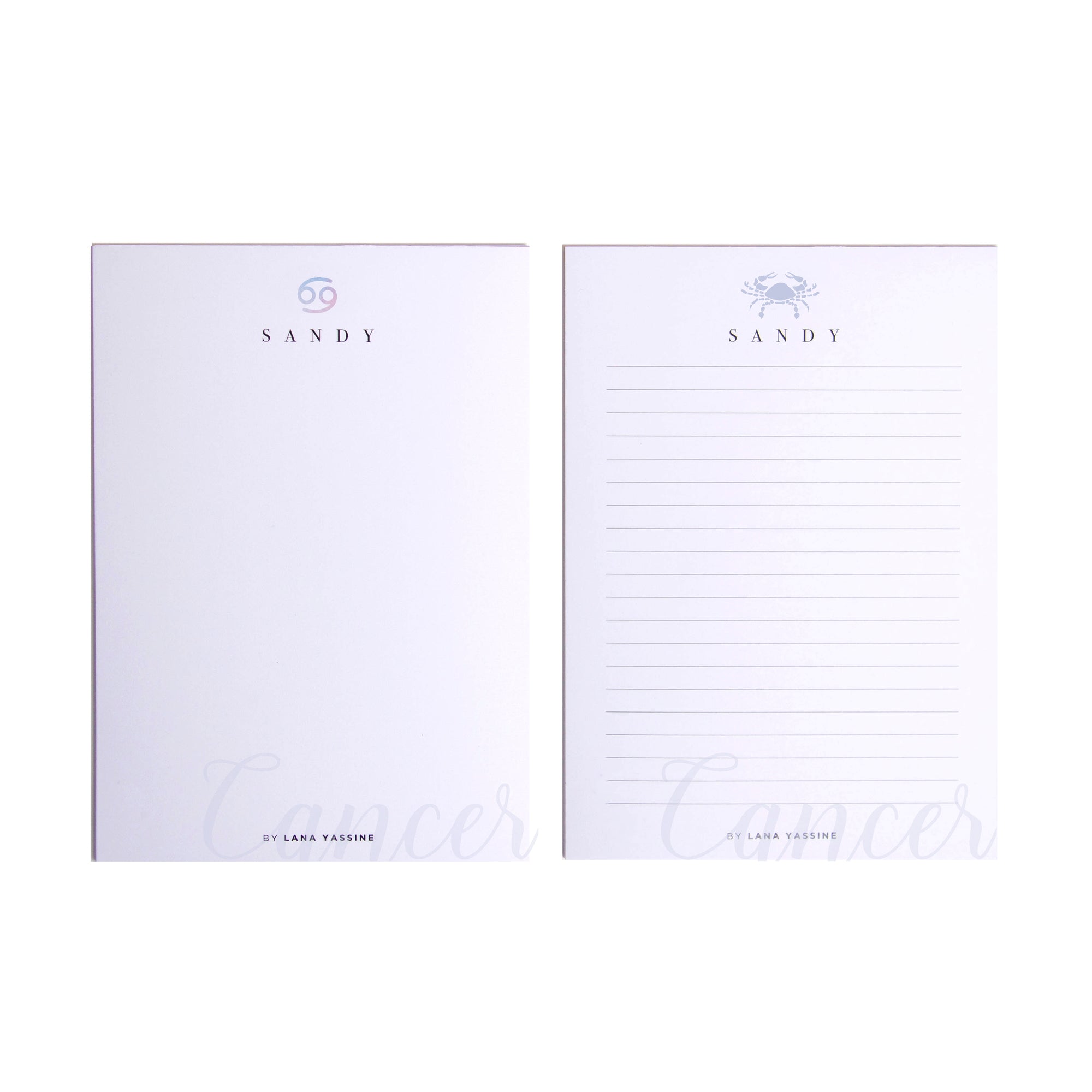 Personalized Zodiac Sign Note Pad - By Lana Yassine