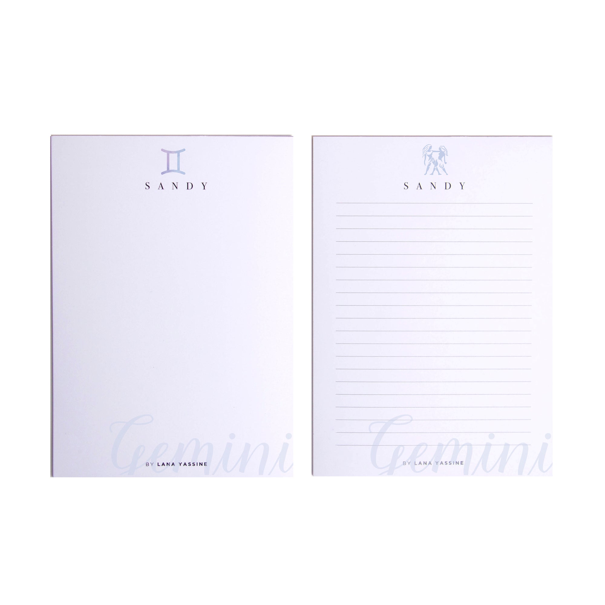 Personalized Zodiac Sign Note Pad - By Lana Yassine