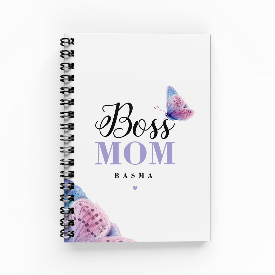 Boss Mom A6 Lined Notebook