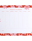 Flowers Weekly Desk Planner