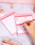 Colorful Order Tracker Desk Planner